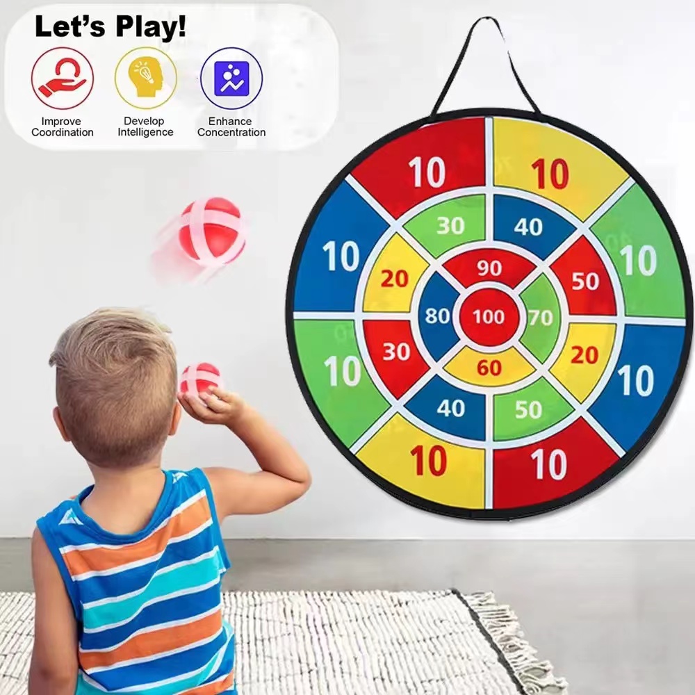 Outdoor Camping Games For Kids - Jeu de fléchettes géantes avec balles