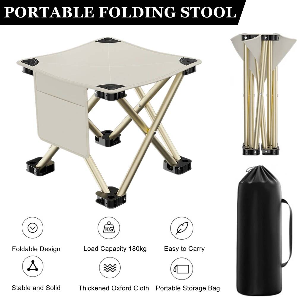 Outdoor Camping Folding Chair - Chaise pliante portable, ultralégère, pour le
