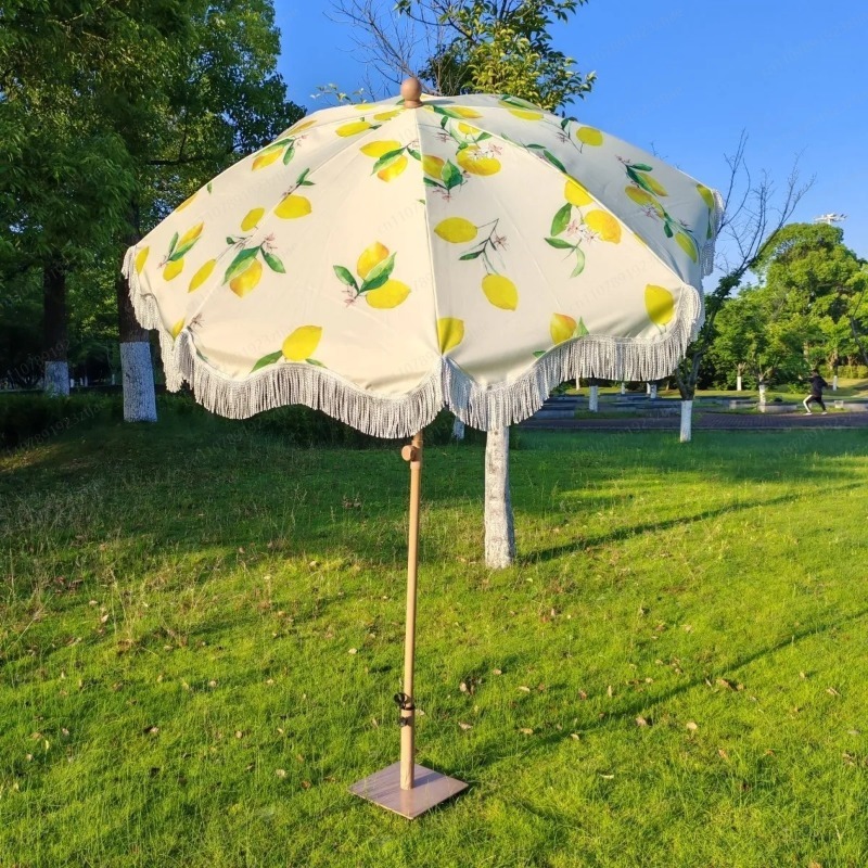 Outdoor Camping Decke - Parasol de marché avec pompon, protection