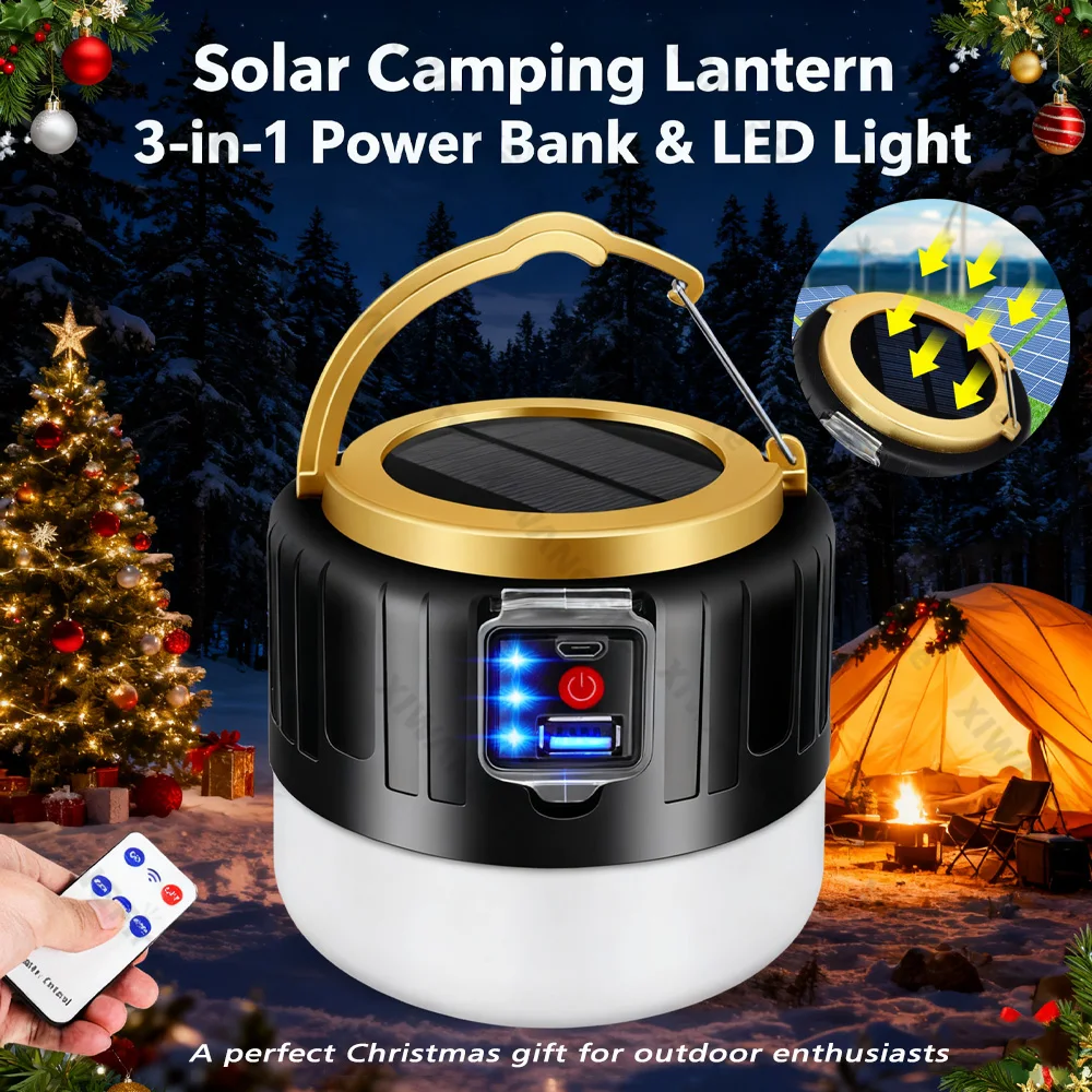Outdoor Camping Light Ideas - Lanterne de camping solaire tout-en-1 avec