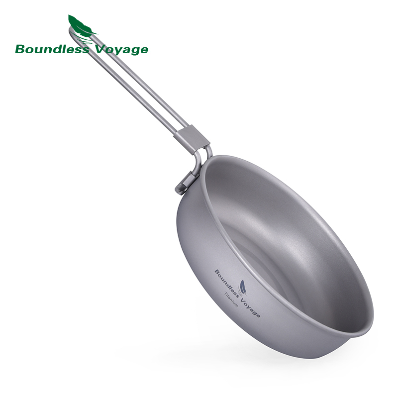 Outdoor Camping Griddle - Poêle à frire en titane ultralégère,