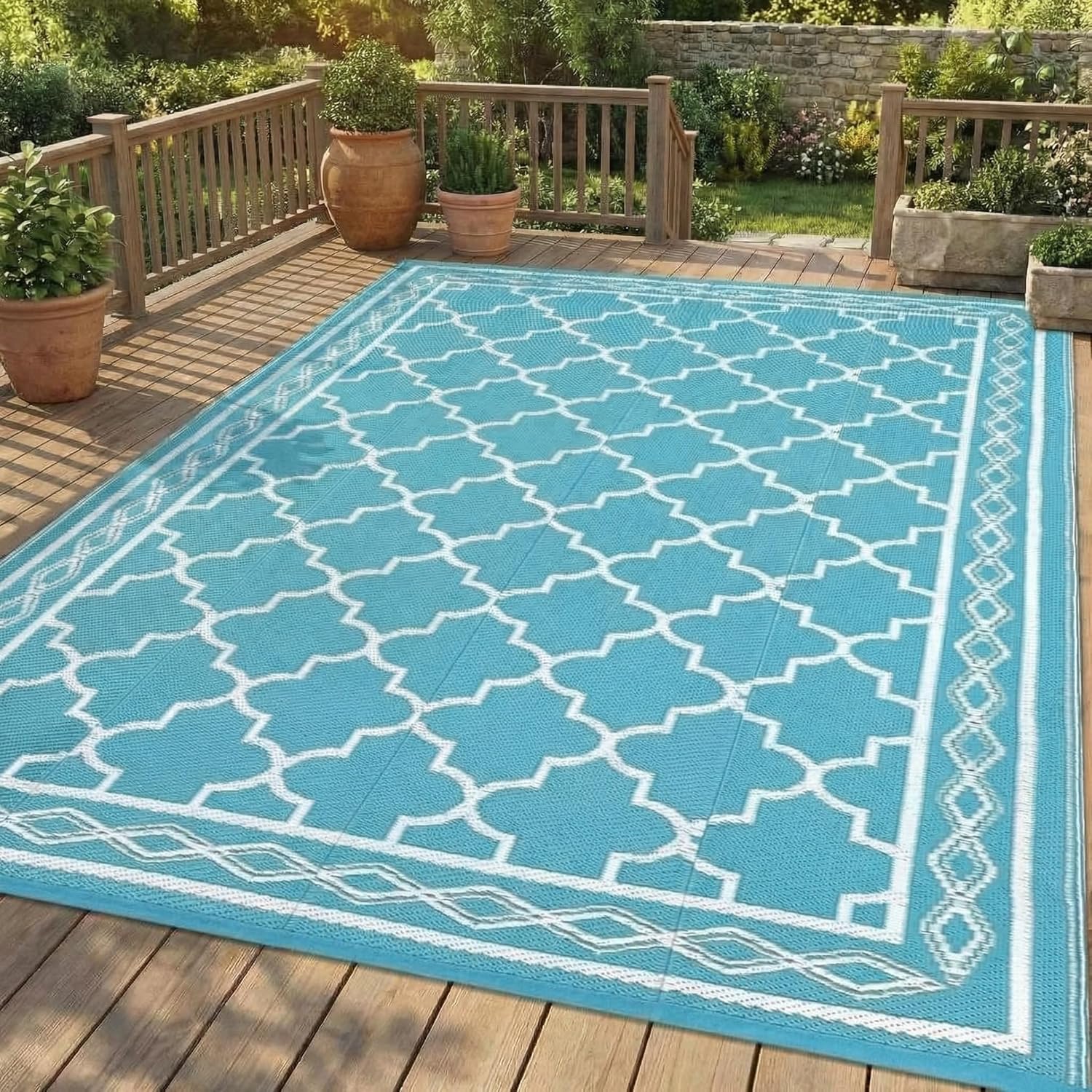 Outdoor Camping Decke - Tapis de patio extérieur 9x12 –