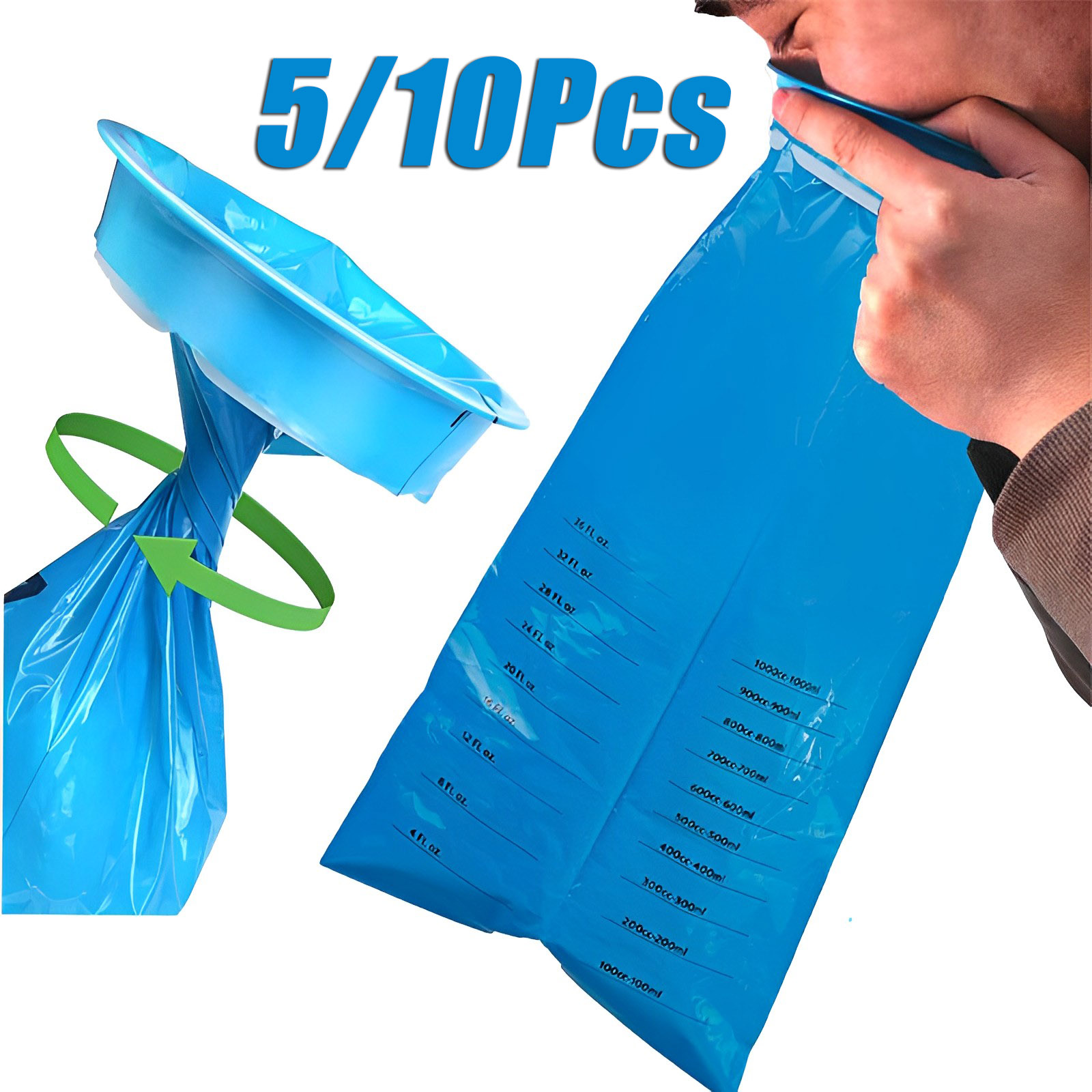 Bivvy Bag Emergency - Sac à vomir jetable de 1000ML,
