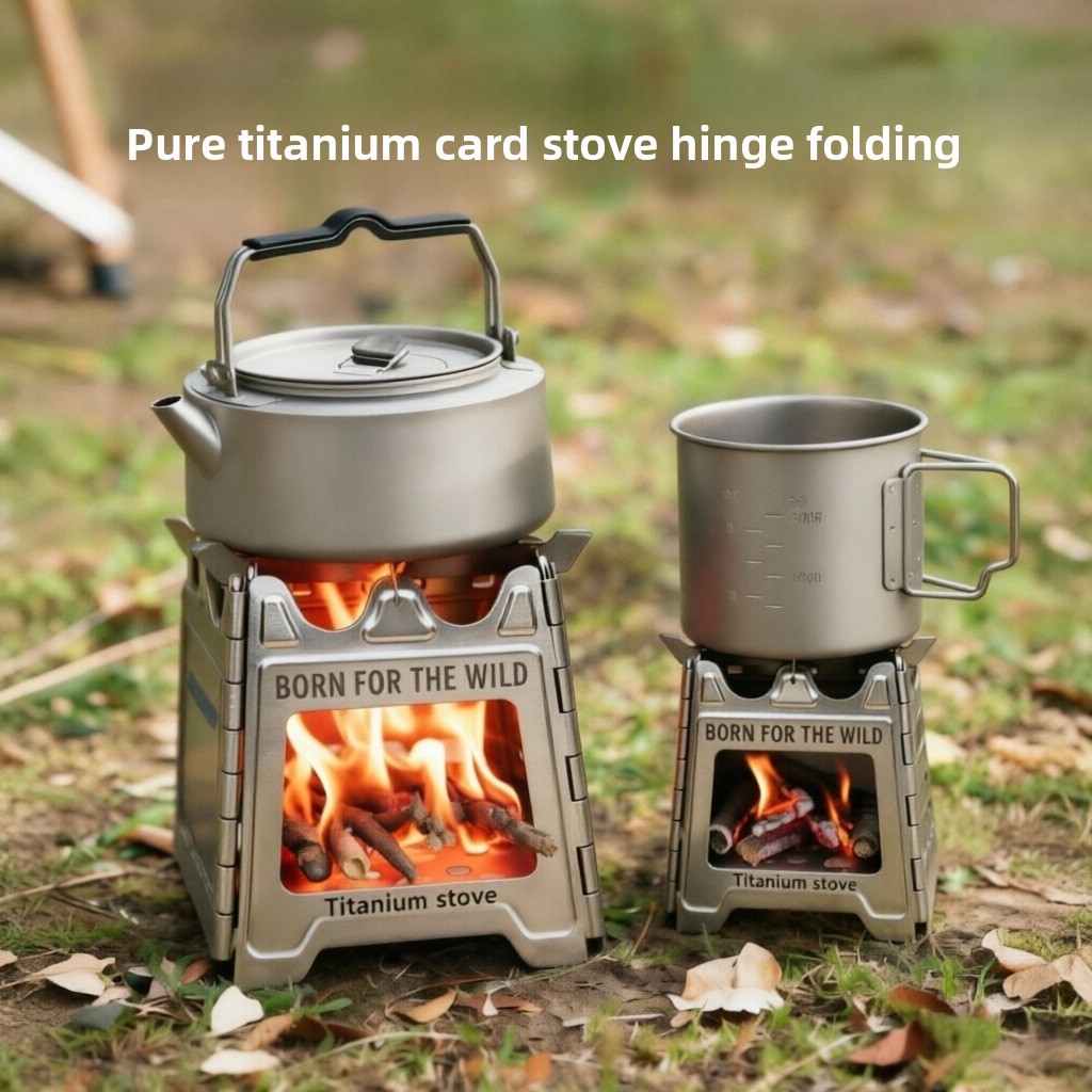 Outdoor Camping Stove Wood - Poêle à bois compact pliable en