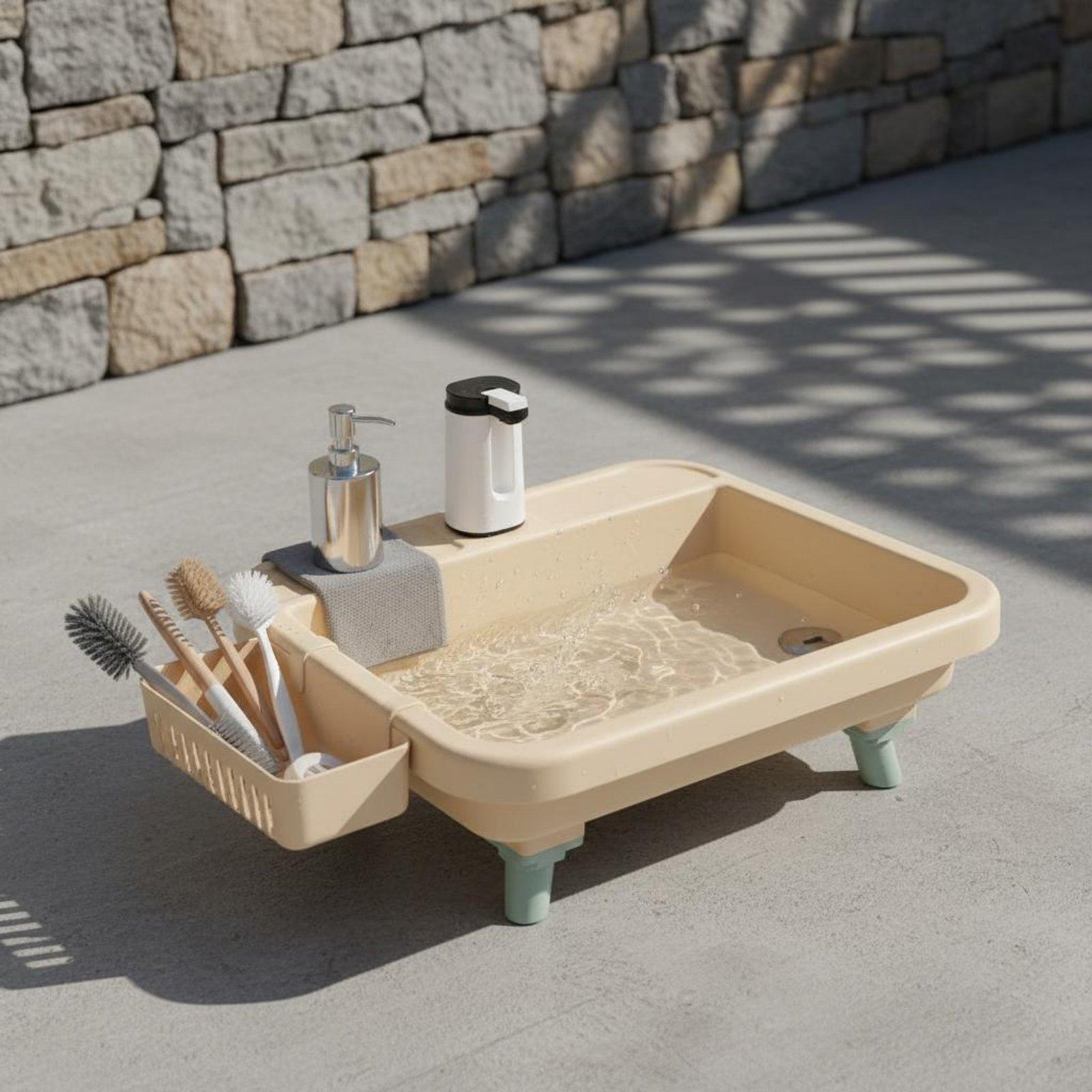 Outdoor Camping - Lavabo d'extérieur portable, nettoyeur haute pression,