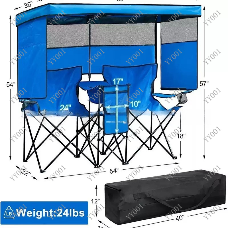 Outdoor Camping Folding Chair - Chaise de camping portable double pliable