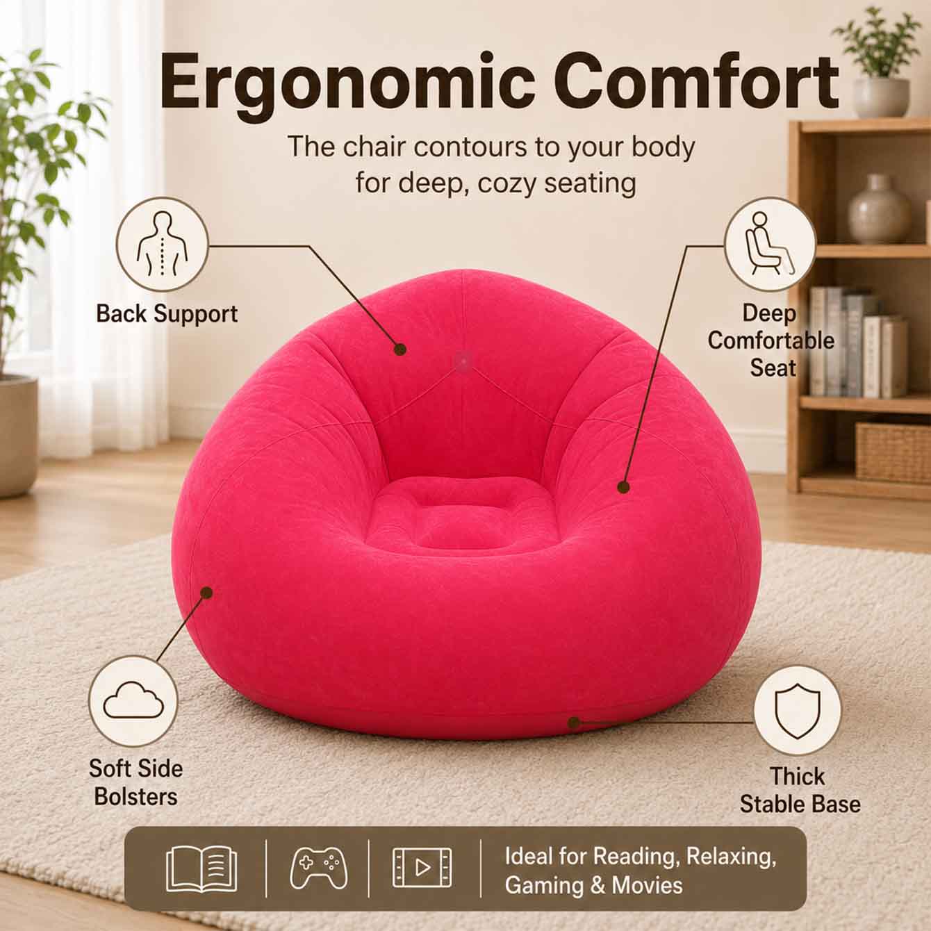 1PC Fauteuils gonflables de ca - Outdoor Camping Couch avis et prix