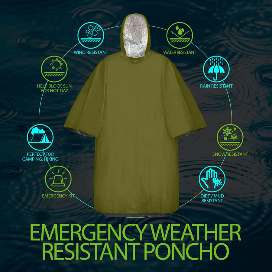 Ensemble de ponchos d'urgence, - Emergency Mylar Blanket avis et prix