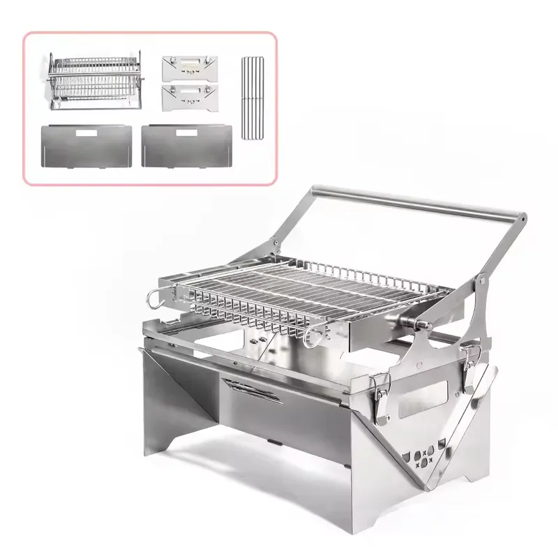 Barbecue pliable portable pour - Outdoor Camping Stove Wood avis et prix