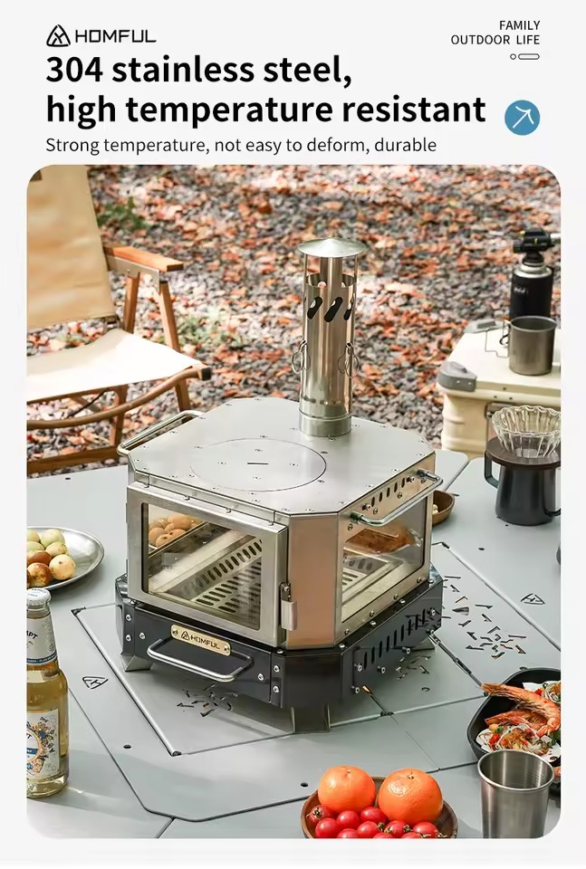 Poêle à bois portable HOMFUL p - Outdoor Camping Stove Wood avis et prix