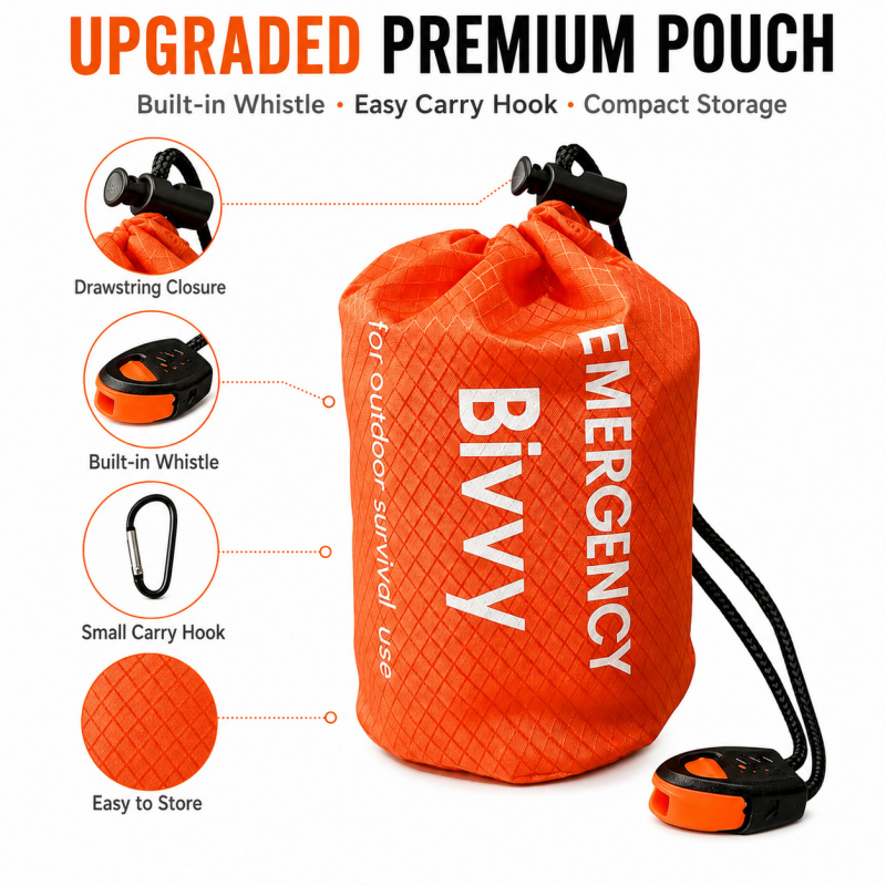 Lot de 2 sacs de couchage d'ur - Bivvy Bag Emergency avis et prix