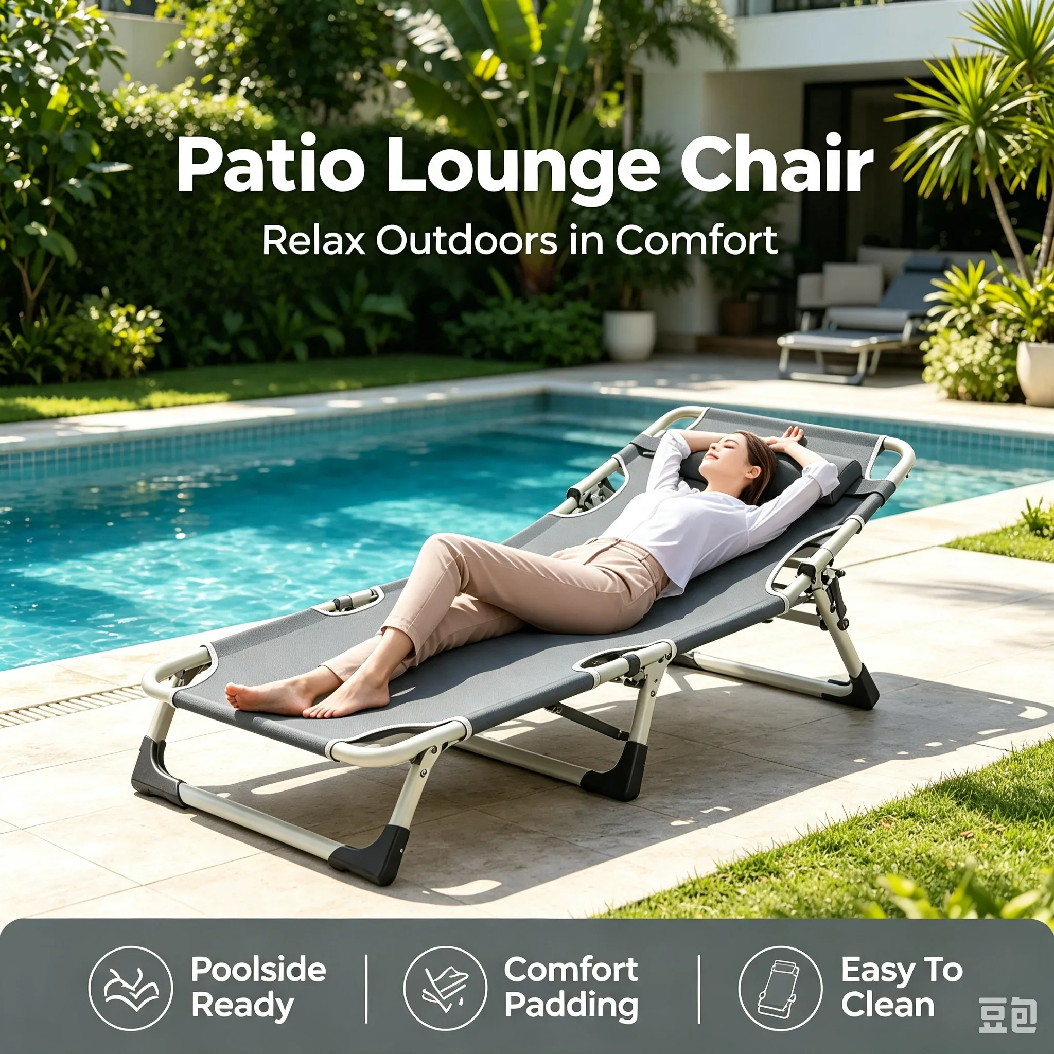 Chaise longue pliante double u - Outdoor Camping Recliner avis et prix