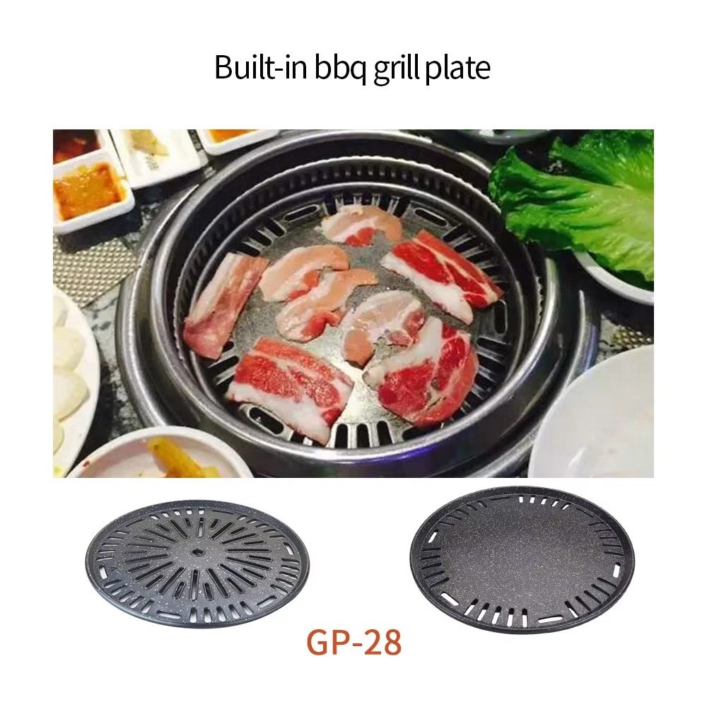 Plaque de barbecue ronde en al - Outdoor Camping Korea avis et prix