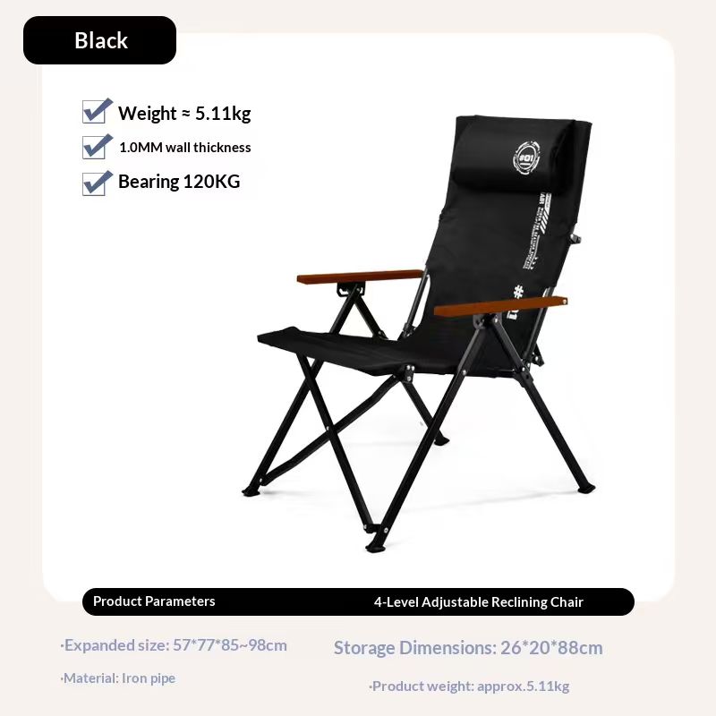 Chaise de camping pliante à do - Outdoor Camping Recliner avis et prix
