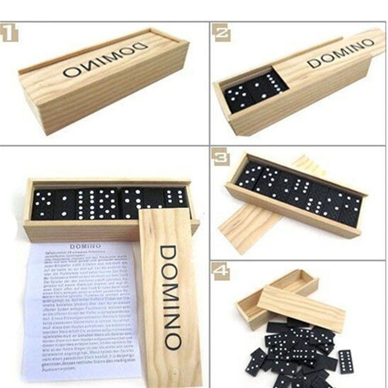 Jeu de dominos en bois 28 pièc - Outdoor Camping Games For Kids avis et prix