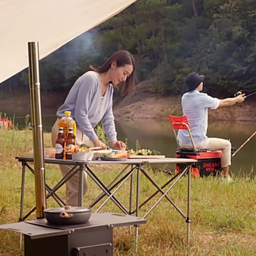 Tuyau de cheminée en acier de  - Outdoor Camping Stove Wood avis et prix