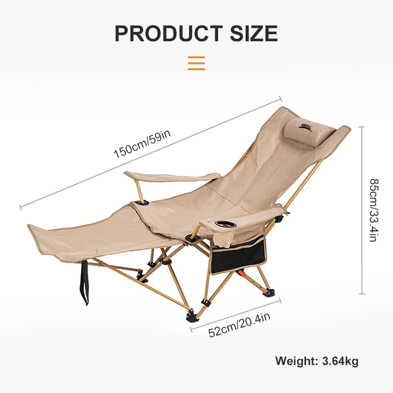 BRS – chaise de Camping inclin - Outdoor Camping Recliner avis et prix