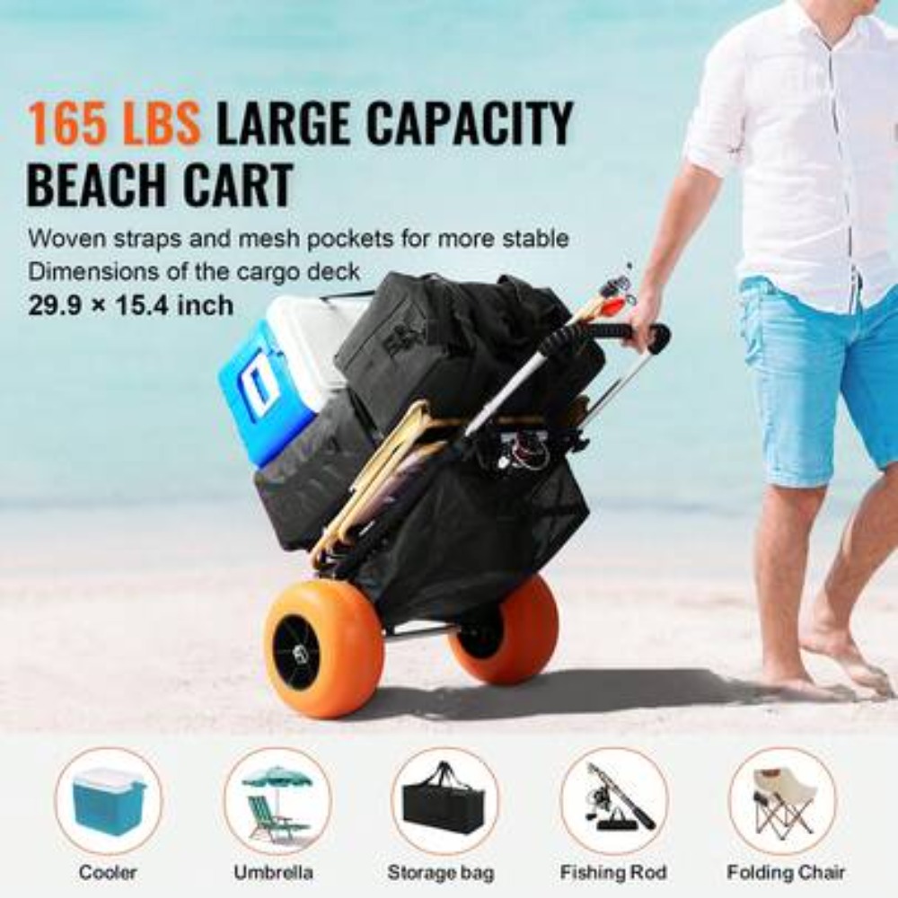 Chariot de plage pliable avec  - Outdoor Camping Decke avis et prix