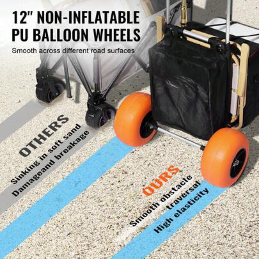Chariot de plage pliable avec  - Outdoor Camping Decke avis et prix