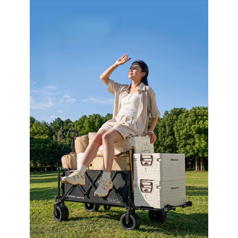 Chariot de camping pliable, ch - Outdoor Camping Recliner avis et prix