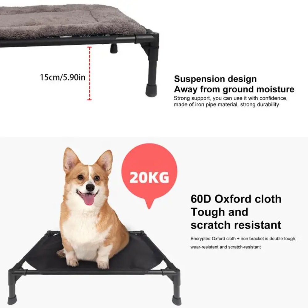 Lit pour chien surélevé d'exté - Outdoor Camping Dog Bed avis et prix