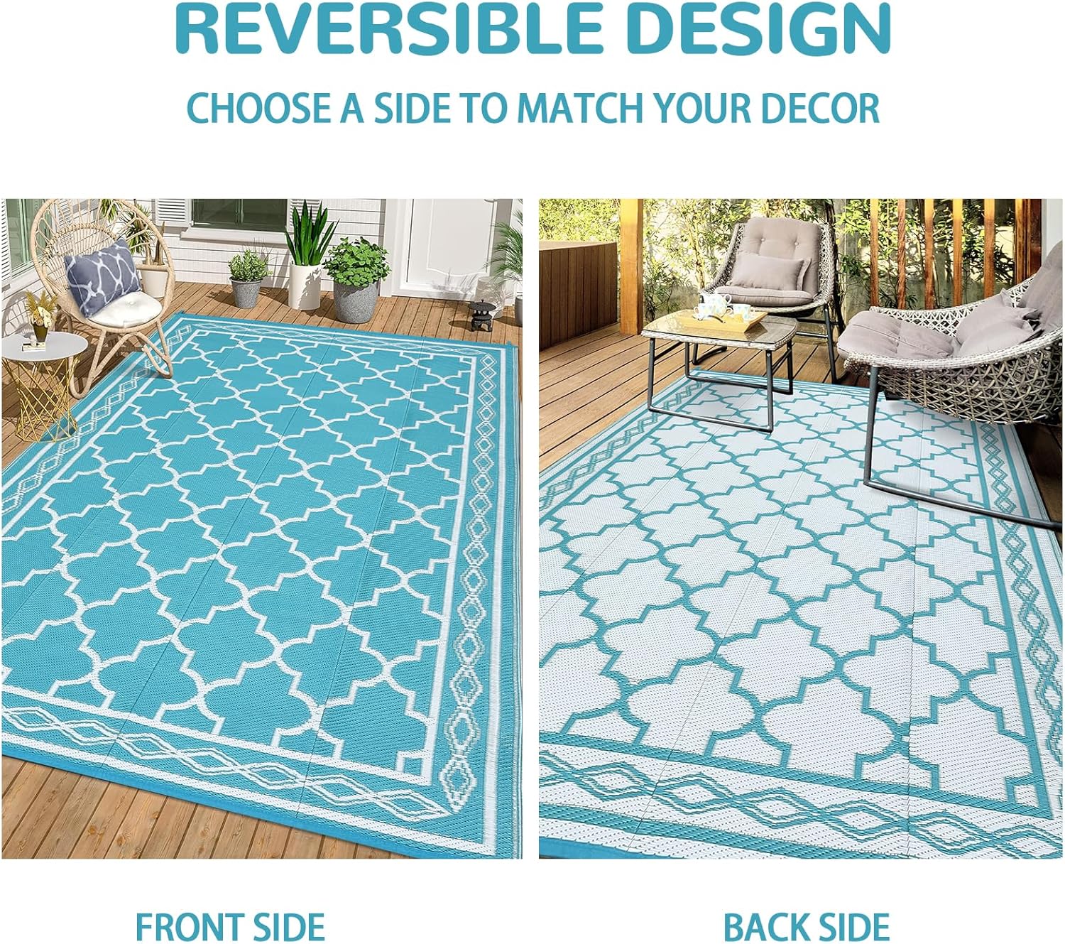 Tapis de patio extérieur 9x12  - Outdoor Camping Decke avis et prix