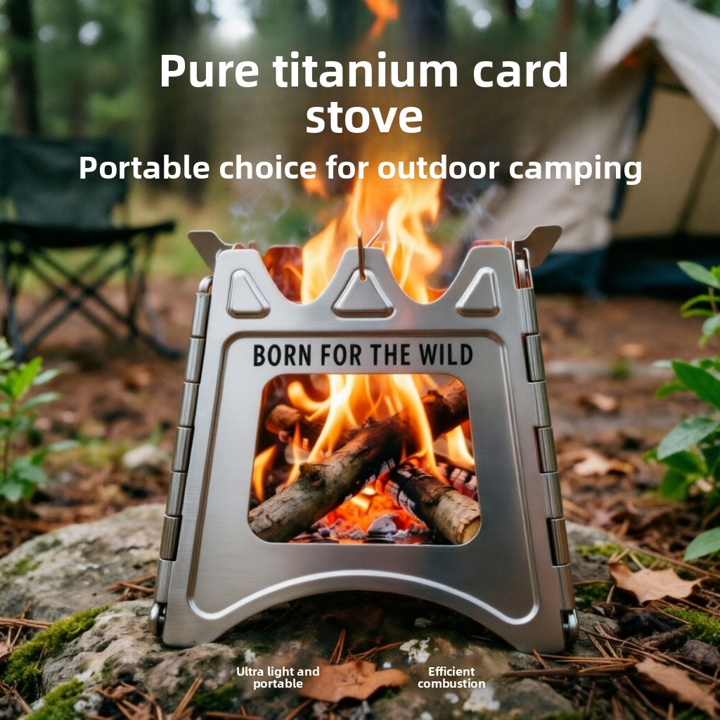 Poêle à bois compact pliable e - Outdoor Camping Stove Wood avis et prix