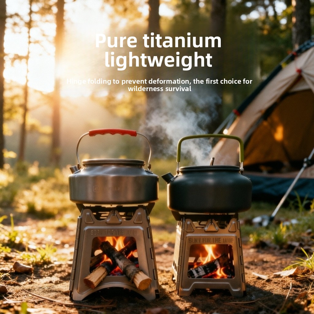 Poêle à bois compact pliable e - Outdoor Camping Stove Wood avis et prix