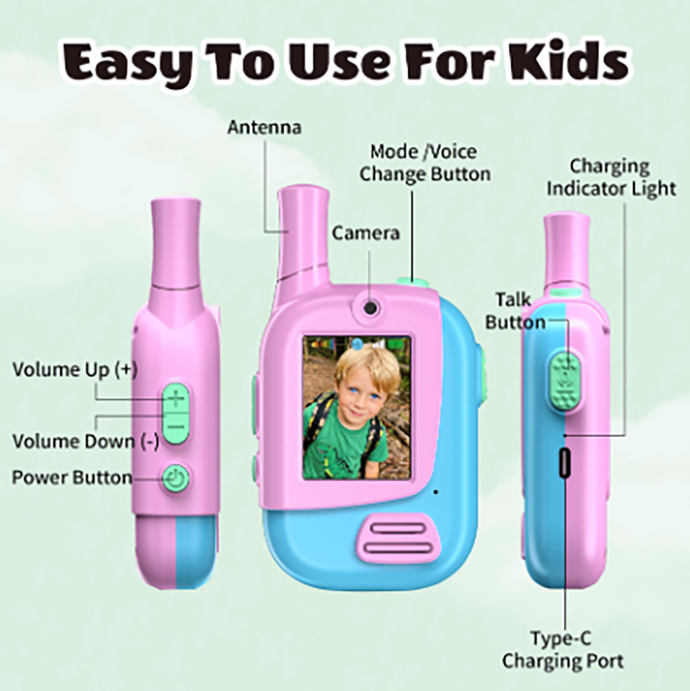 Lot de 2 talkies-walkies vidéo - Outdoor Camping Games For Kids avis et prix