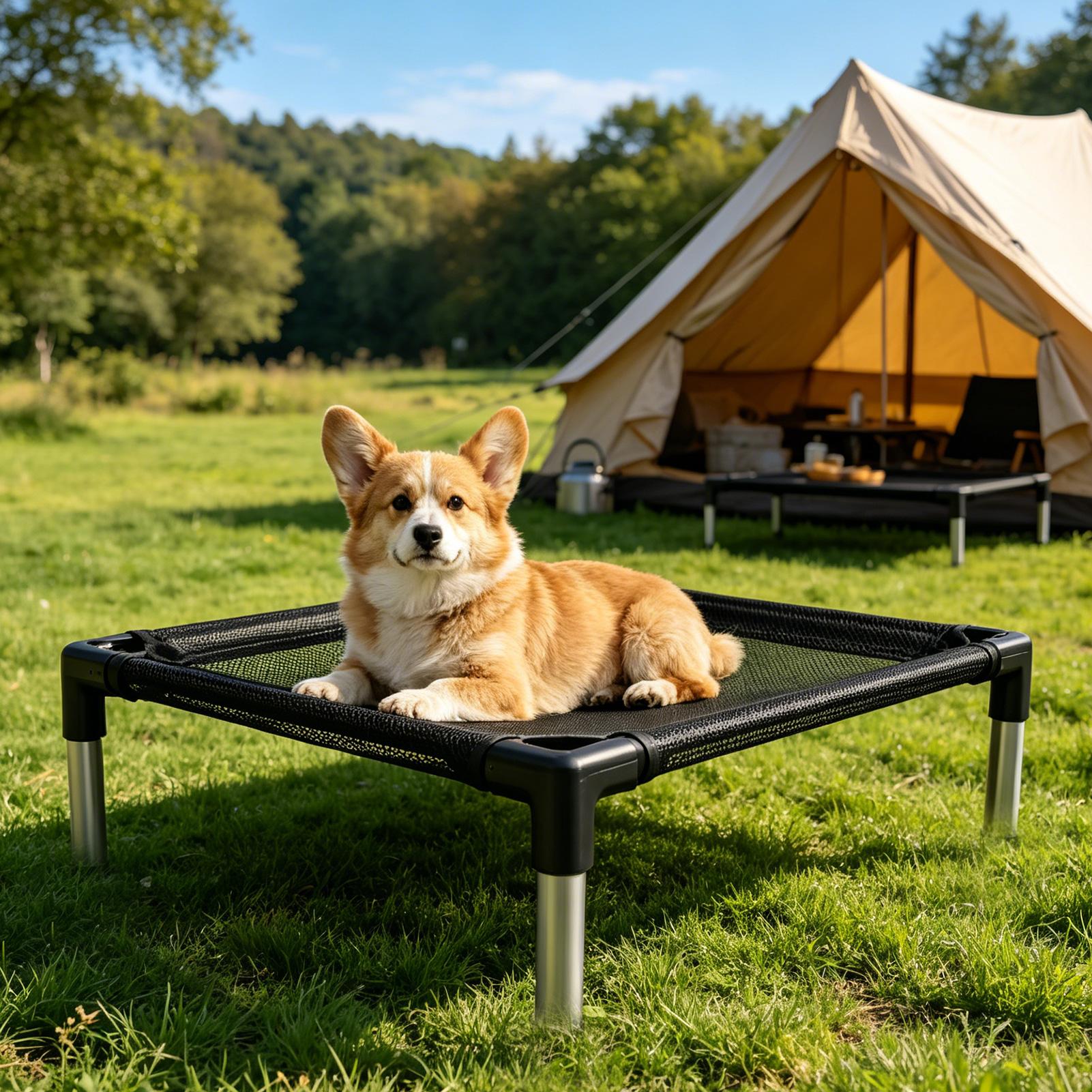 Lit surélevé pour chien en mai - Outdoor Camping Dog Bed avis et prix
