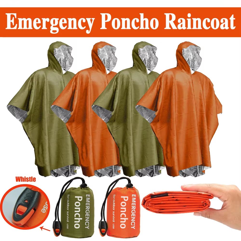 Poncho de pluie d'urgence, cou - Emergency Mylar Blanket avis et prix